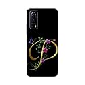 Printed Hard Back Cover Case for Vivo Y53S | Vivo IQOO Z3 Back Cover (Alphabet P) -1803