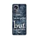Printed Hard Back Cover Case for Xiaomi 12 Pro Back Cover (I Am Not Perfect I Am Limited Edition) -1803
