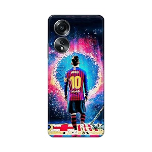 printed hard back cover for oppo a58 4g back cover famous football player -j1 -190724ea