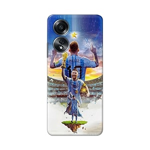 printed hard back cover for oppo a58 4g back cover famous football player -j2 -190724ea