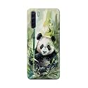 Printed Hard Back Cover for Oppo A91 Back Cover (Panda -J1) -190724(EA)