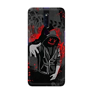 printed hard back cover for oppo f11 pro back cover hoodie rapper -190724ea