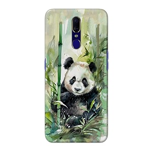 printed hard back cover for oppo f11 back cover panda -j1 -190724ea