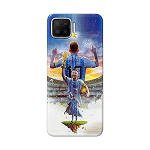 printed hard back cover for oppo f17 back cover famous football player -j2 -190724ea