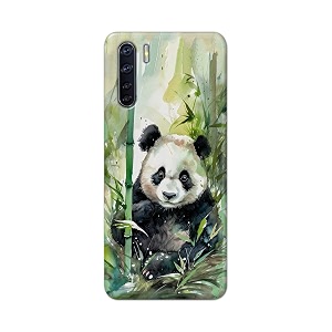printed hard back cover for oppo reno 3 4g back cover panda -j1 -190724ea