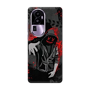 printed hard back cover for oppo reno10 pro plus 5g back cover hoodie rapper -190724ea