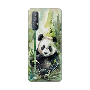 printed hard back cover for oppo reno3 pro 6434 back cover panda -j1 -190724ea