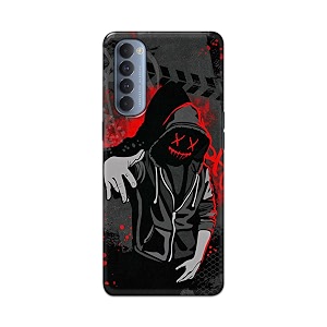 printed hard back cover for oppo reno4 pro back cover hoodie rapper -190724ea