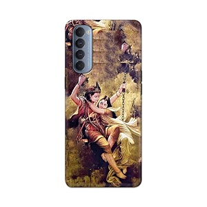 printed hard back cover for oppo reno4 pro back cover radha krishna love -j1 -190724ea