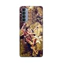 Printed Hard Back Cover for Oppo Reno4 Pro Back Cover (Radha Krishna Love -J1) -190724(EA)