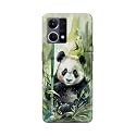 Printed Hard Back Cover for Oppo Reno7 4G | Oppo Reno 7 4G Back Cover (Panda -J1) -190724(EA)