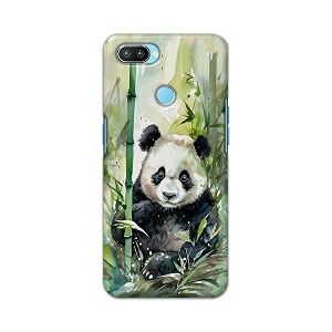 printed hard back cover for realme 2 pro back cover panda -j1 -190724ea