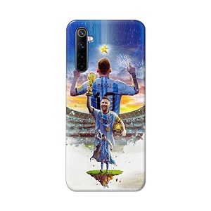 printed hard back cover for realme 6 pro back cover famous football player -j2 -190724ea
