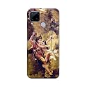 Printed Hard Back Cover for Realme C15 Back Cover (Radha Krishna Love -J1) -190724(EA)
