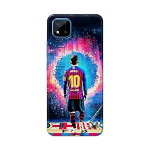 printed hard back cover for realme c20 back cover famous football player -j1 -190724ea