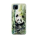 Printed Hard Back Cover for Realme C20 Back Cover (Panda -J1) -190724(EA)