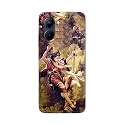 Printed Hard Back Cover for Realme C33 Back Cover (Radha Krishna Love -J1) -190724(EA)