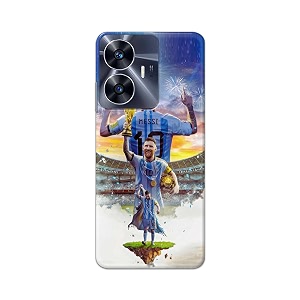 printed hard back cover for realme c55 back cover famous football player -j2 -190724ea