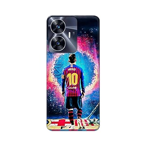printed hard back cover for realme c55 back cover famous football player -j1 -190724ea
