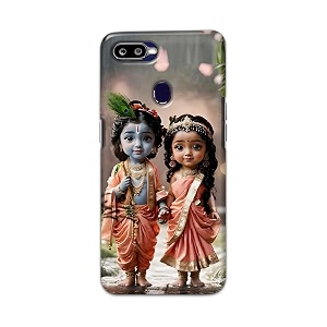 printed hard back cover for realme u1 back cover radha krishna love -j2 -190724ea