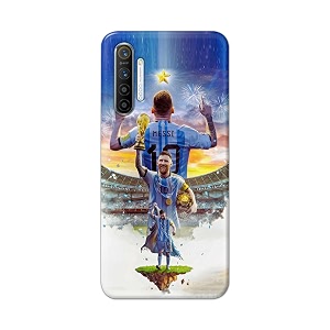printed hard back cover for realme x2 back cover famous football player -j2 -190724ea