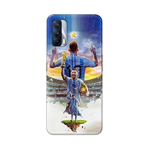 printed hard back cover for realme x7 5g back cover famous football player -j2 -190724ea