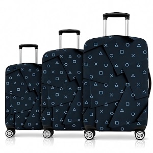 Printed Luggage Cover for Traveling Bag