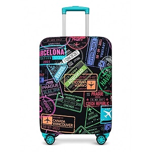 Printed Luggage Cover for Traveling Bag