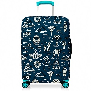 Printed Luggage Cover for Traveling Bag
