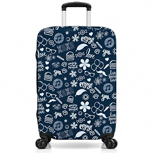 Printed Luggage Cover for Traveling Bag