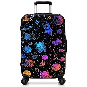 Printed Luggage Cover for Traveling Bag