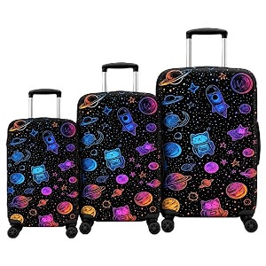 Printed Luggage Cover for Traveling Bag
