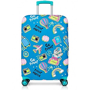 Printed Luggage Cover for Traveling Bag
