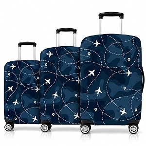 Printed Luggage Cover for Traveling Bag