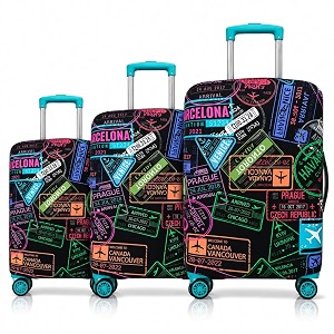 Printed Luggage Cover for Traveling Bag