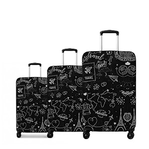 Printed Luggage Cover for Traveling Bag