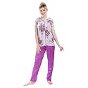 Printed Night Suit for Women - Flower