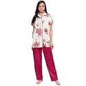 Printed Night Suit for Women - Flower