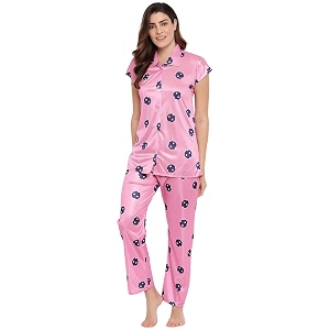 Printed Night Suit for Women - Printed