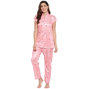 Printed Night Suit for Women - Printed