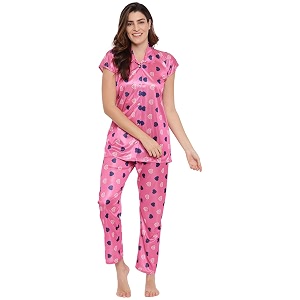 Printed Night Suit for Women - Printed