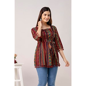 Printed Top for WomenGirls