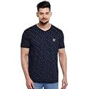 Printed V Neck Cotton Tshirt for MenPack