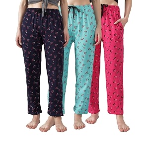 Printed Womens Pyjama Night Pant Soft Cotton