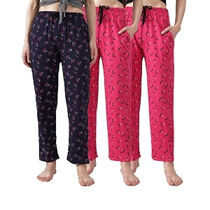 Printed Womens Pyjama Night Pant Soft Cotton