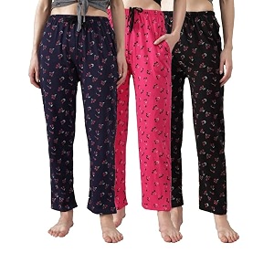 Printed Womens Pyjama Night Pant Soft Cotton