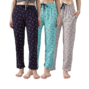 Printed Womens Pyjama Night Pant Soft Cotton