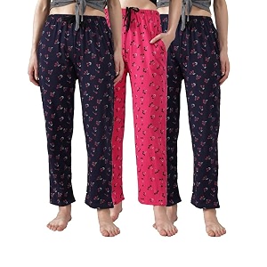 Printed Womens Pyjama Night Pant Soft Cotton