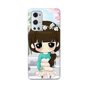 PRINTFIDAA Cartoon Girl with Big Eyes Printed