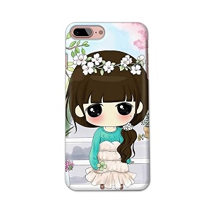 PRINTFIDAA Cartoon Girl with Big Eyes Printed